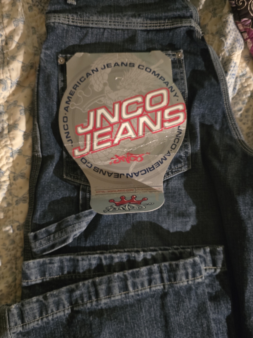 JNCO Jeans Dark Blue Relaxed Fit Denim